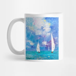 Sailboats on the Mediterranean Mug